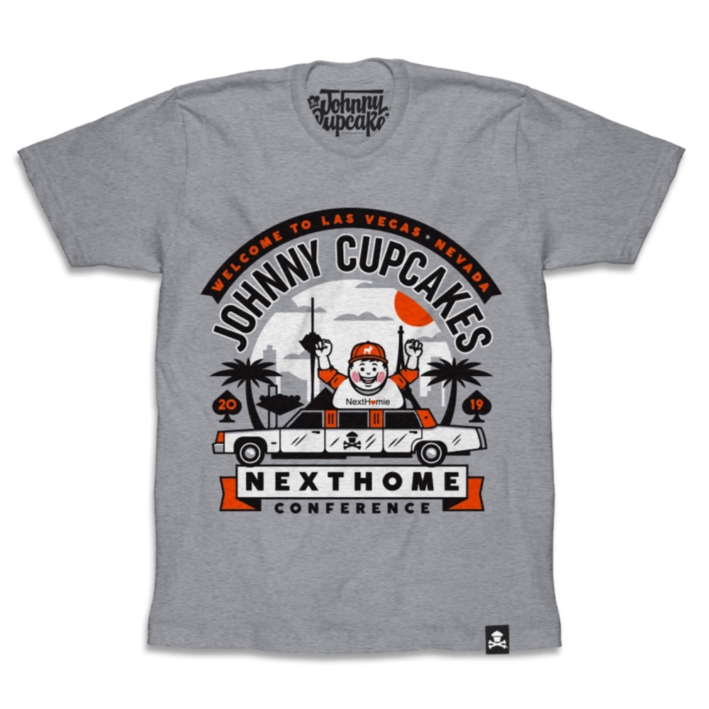 Johnny Cupcakes NextHome Welcome To Las‎ Vegas Nevada 2019 Tee Shirt Medium